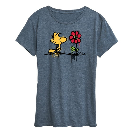 Peanuts - Woodstock Rose - Women's Short Sleeve Graphic T-Shirt