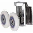 thumbnail image 3 of Shower Door Roller Kit - 4 Pack with Upper & Lower Pulleys, Zinc Alloy, 26mm Replacement Wheels for Shower Enclosures (2 Top + 2 Knob), 3 of 5