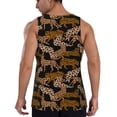 thumbnail image 3 of Haiem Leopard Print Men Workout Tank Top Gym Bodybuilding Sleeveless Muscle T Shirts Athletic Tank Breathable Workout Shirt-Large, 3 of 9