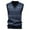 Dark Gray, variant on SAATLERI Sweater Vest for Men V-Neck Sleeveless Knitted Pullover Sweaters Relax Fit Classic Plaid Vest Knitwear Fleece Lined Fashion Sweat