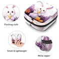 thumbnail image 3 of Easter Sanitary Napkin Bag, Sanitary Napkin Purse, Pencil Pouch with Zipper, Coin Pouch Zipper, 4.7x6.6x6.6 in, Velvet, Sponge, Oxford Cloth, 3 of 6