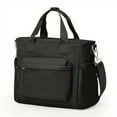 thumbnail image 4 of Simple Lunch Insulated Shoulder Bag, Solid Color Portable Bento Handbag For Women, 4 of 4