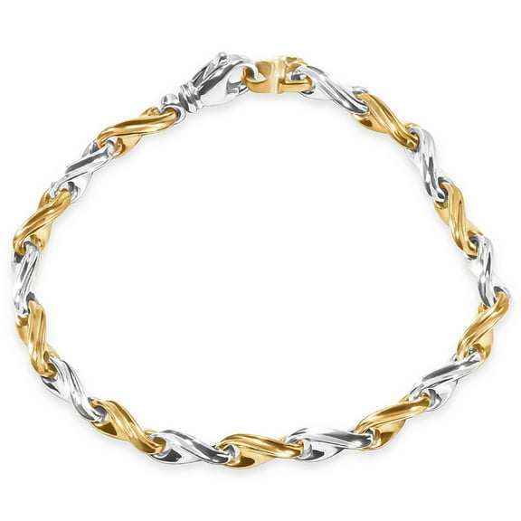 Pompeii Men's Link 14k Gold (19gram) or Platinum (32gram) 4.5mm Bracelet 8.5" (,)