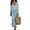 04-Light Blue, variant on Women's 2 Piece Outfit Set, Ribbed Knit Long Sleeve Top with Satin Slip Midi Dress, Elegant V-Neck Two-Piece Suit for Office Date Night Cocktail Party 06-Purple M
