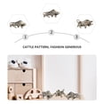 thumbnail image 3 of 3Pcs Cattle Pendant Key Chain Accessory Creative Pendant Decoration (Golden), 3 of 6