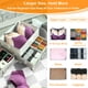 thumbnail image 4 of Separador de cajones para calcetines y ropa interior EASEVE, organizadores de armario y tocador, caja de almacenamiento con tapa para sujetadores, leggings, camisas o bragas (1 paquete, gris), 4 of 9