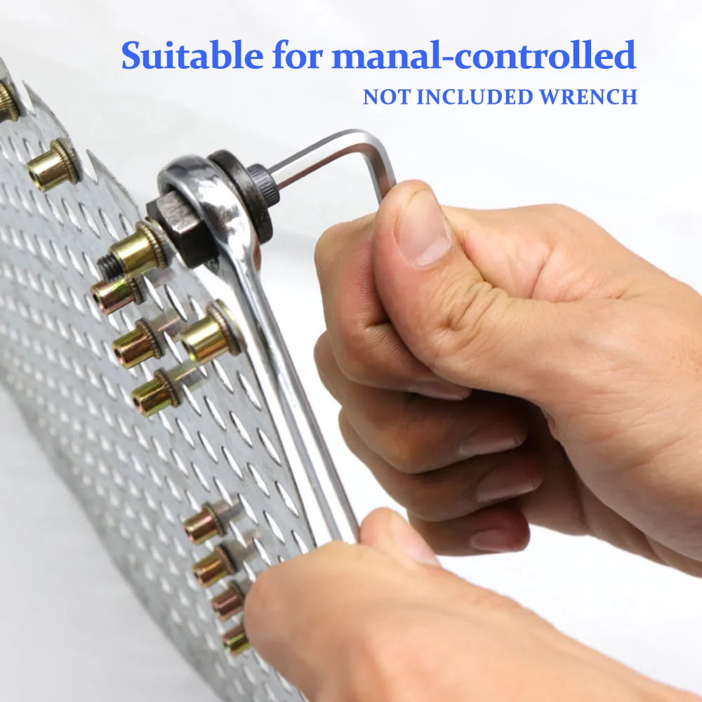 iMeshbean Hand Rivet Nut Gun Head Nuts Rivet Nut Tool Manual Riveter Rivnut Tool Accessory for Nuts M3 M4 M5 M6 M8 M10 Simple installation