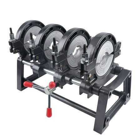 Miumaeov Pipe Welder Electric Tube Butt Fusion Welding Machine with 4 Clamps Hot Melt Solder for PE PP PB PVDF HDPE PVC 63-160mm 2.48"-6.30"