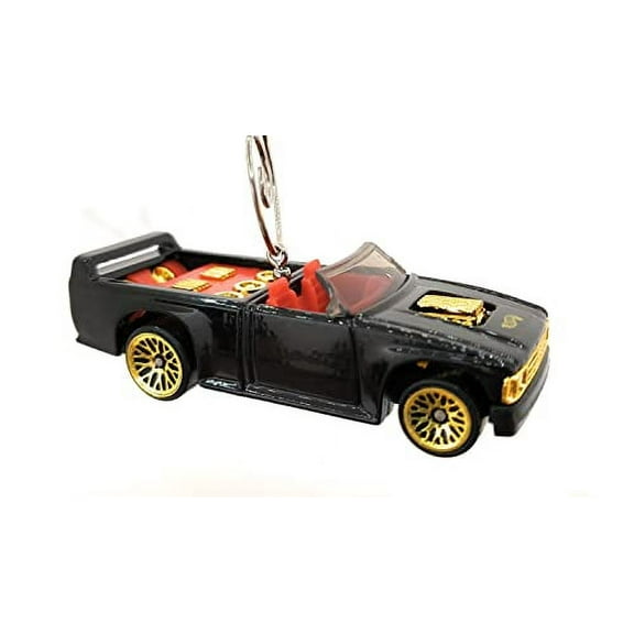 Christmas Ornament for Lowered Truck Black Red Gold