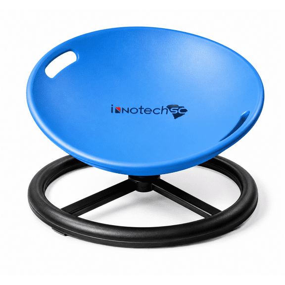 Innotech SC Kids Balance Spinner Chair, Spinning Wobble Seat for Active Play, Indoor & Outdoor Toddler Chair, Blue