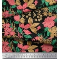 thumbnail image 2 of Soimoi Cotton Duck Fabric Leaves & Floral Artistic Print Sewing Fabric Yard 56 Inch Wide, 2 of 3