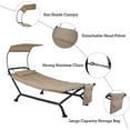 thumbnail image 4 of Kozyard Ailsa Outdoor Patio Hammock with Stand, Pillow, Storage Pockets, Sunshade Canopy, 4 of 8