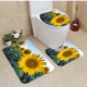 thumbnail image 1 of Juego de Alfombras de Baño ABPHQTO Girasoles al Amanecer 3 Piezas Alfombra de Baño Alfombra de Contorno y Tapa de Inodoro, 1 of 2