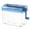 Blue, variant on BAOQIN Portable Paper Shredder, Mini Manual Shredder Documents Paper Cutting tool Home Office Desktop Stationery Blue