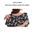 thumbnail image 5 of Pinspark Hospital Gowns for Women Labor Delivery Shoulder Surgery Dress Adaptive Clothing Night Robes for Elderly Plus Size, 5 of 6