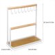 thumbnail image 1 of Organizador de joyería de 2 niveles Pulsera de sobremesa de madera de hierro de hierro moderno Collar Display Rack de árbol con bandeja para el hogar ANGGREK Otros, 1 of 8