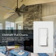 thumbnail image 5 of Lutron DVWFSQ-FH-WH Diva 1.5 Ampere 120 Volt Single Pole/3-Way Quiet 3 Speed Fan Control -, 5 of 5