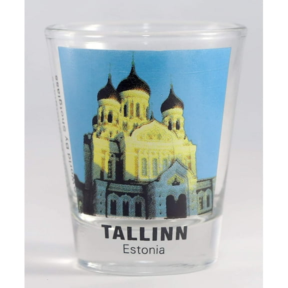 Tallinn Estonia Alexander Nevsky Cathedral Shot Glass