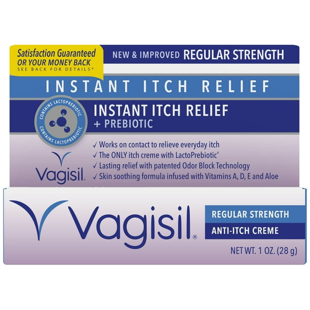 Vagisil AntiItch Vaginal Creme, Regular Strength Instant Itch Relief