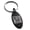 Black, variant on Stainless Steel Letter P Initial Floral Box Monogram Engraved Small Oval Charm Keychain Keyring
