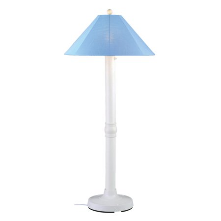 UPC 833353396816 product image for Patio Living Concepts Catalina 62 Inch Floor Lamp w/ 3 Inch White Body & Sky Blu | upcitemdb.com