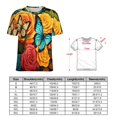 thumbnail image 2 of Colorful Flowers Women's Short Sleeve Tops Casual Blouses T Shirt, 2 of 7
