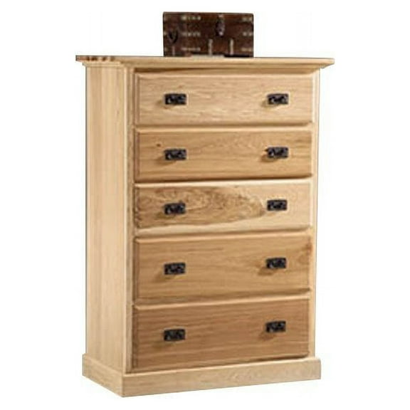 Bowery Hill 5 Drawer Chest in Natural