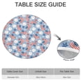 thumbnail image 6 of Blue Baseballs and USA Flags Pattern Round Fitted Tablecloth with Elastic Edge,Dining Table Cover Waterproof,Outdoor Round Tablecloth for Camping,Dining,Indoor and Outdoor, 6 of 7
