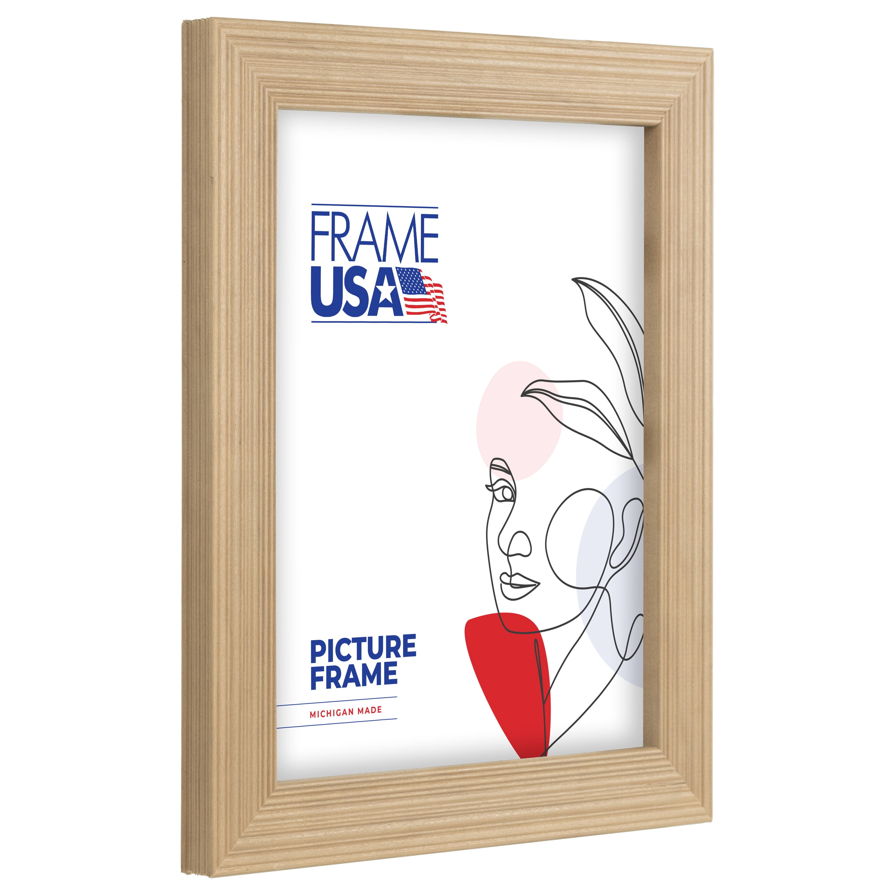 18x24 Picture Frame, Brown Timber Style 83585–676, 1.25 Inch Wood with Plexiglass, Wall Display