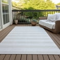 thumbnail image 6 of Addison Rugs Chantille Indoor/Outdoor Transitional Stripes Ivory Washable Rectangle Rug, 9' x 12', 6 of 6