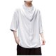 thumbnail image 5 of Camisa de manga corta irregular de seda helada para hombre - Diseño de pelo oscuro, mezcla de algodón, 5 of 8