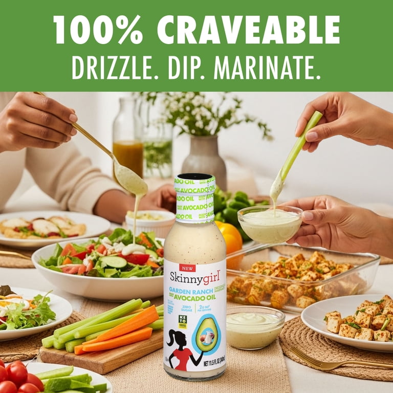 skinnygirl dressing Avocado Oil Garden Ranch Dressing, Gluten Free, Avocado Oil Based, 11.5 fl oz tax free Lulus Wait For Me Color:Noir/Multi Drizzle a colorful spring Balsamic vinaigrette