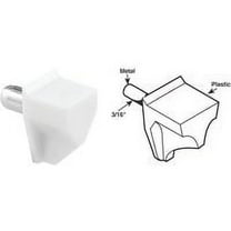 Prime-Line White Plastic Shelf Shelf Support Peg 5 mm Ga. .625 in. L 15 lb