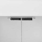Crosley Furniture Savannah MDF Wood Wall Cabinet in White/Chrome