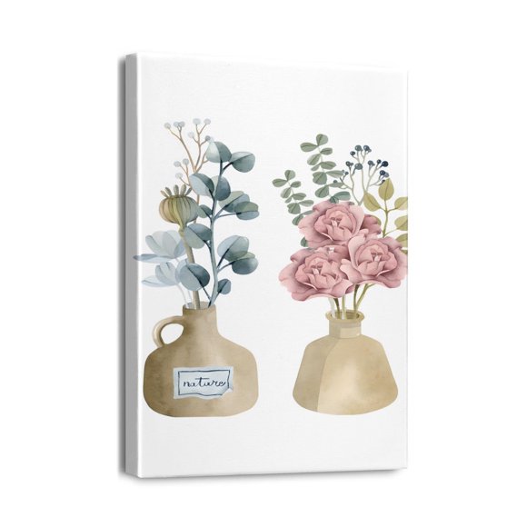 Transformez Votre Espace avec Cet Art Mural Texturé en Bois de Ferme Bouteilles et Plantes 12x16 Pouces – Décoration de Chambre Parfaite Esthétique