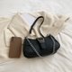 thumbnail image 3 of Bolso Mujer Chic Hobo Bolsos Cierre Cremallera Cuero PU Mujer Viaje Negro, 3 of 8