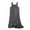 Womens Summer Dresses Gray, variant on Modal Dresses for Women Soft Sleeveless Ruffle Hem Homewear Nightgowns Casual Loose Solid Color Pullover Sleepshirts Basic Pleated Flowy Mini Dress