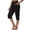 8# Black, variant on Women's Capri Pants Linen Summer Beach Casual Drawstring Pull On Wide Leg Lounge Palazzo Pant High Waist Trouser with Pockets Black S