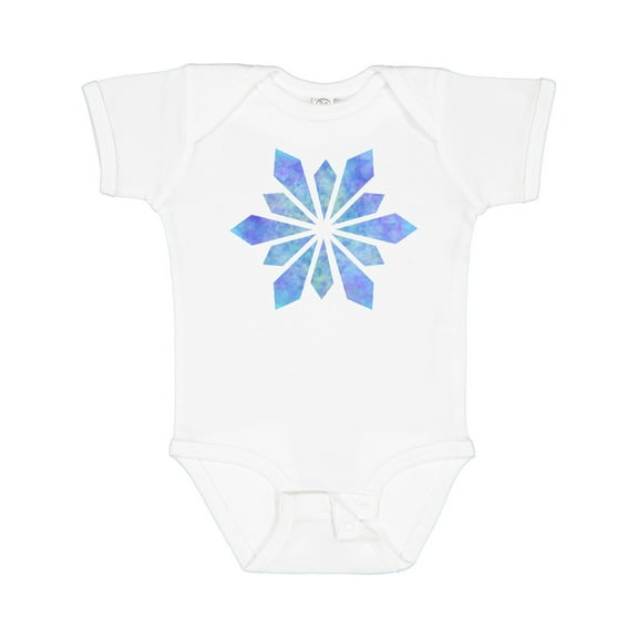 Inktastic Snowflake crystals diamonds Boys or Girls Baby Bodysuit