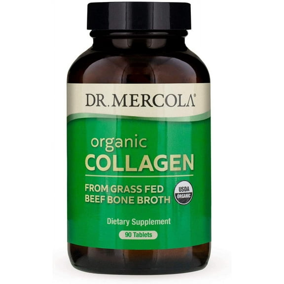 Dr. Mercola, Organic Collagen from Grass Fed Beef Bone Broth Tablets, 30 Servings
