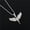 Silver Pendant, variant on Lucky Jewelry Men's Stainless Steel Sexy Angel Necklace Pendant Woman Pendants-Silver Chain 60cm