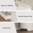 thumbnail image 5 of 86.6'' TV Stand for TVs, Modern TV Console with Storage and Sliding Doors for Living Room, Bedroom, 5 of 7