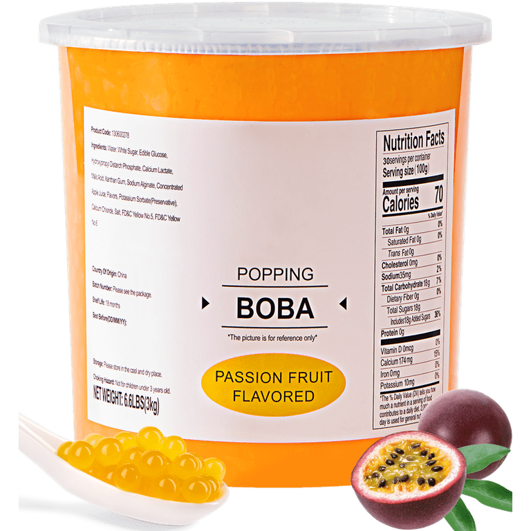 Soeos Passion Fruit Popping Boba, 2.99kg - Walmart.com