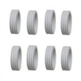 thumbnail image 1 of 8 Pcs Protecteurs de Roues de Valise en Silicone Chaussures de Roulette de Voyage Housse de Protection pour Valise Accessoires Gris, 1 of 5