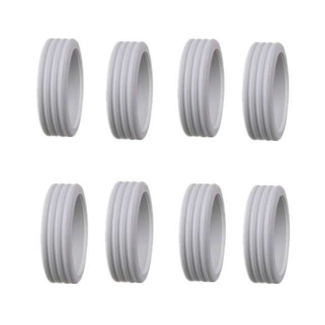 8 Pcs Protecteurs de Roues de Valise en Silicone Chaussures de Roulette de Voyage Housse de Protection pour Valise Accessoires Gris