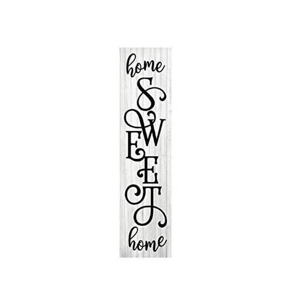 Black home sweet home vertical Metal tin sign/metal plaque sign vertical Metal tin sign metal plaque sign home decoration kitchen decoration Size: 4 x 16 Inch