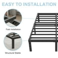 thumbnail image 3 of King Bed Frame, GELBIY King Size Metal Platform Bed Frame with 14" Under Bed Storage Space, Black, 3 of 5
