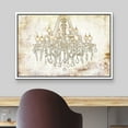 thumbnail image 3 of wall26 Framed Canvas Print Wall Art Crystal Chandelier on Grunge Background Decorative Lights Digital Art Modern Art Chic Relax/Calm Multicolor for Living Room, Bedroom, Office - 16"x24" Wh, 3 of 5