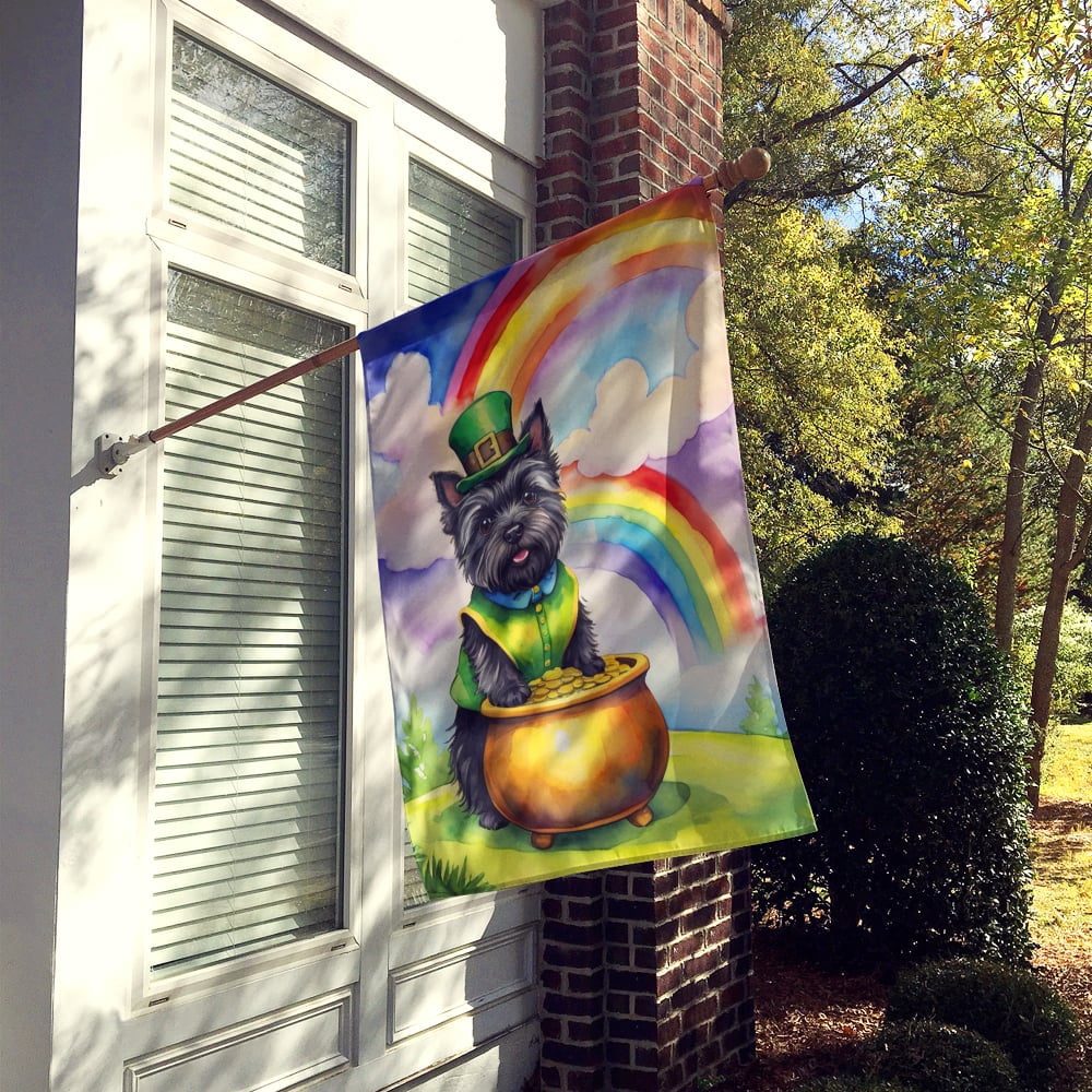 Cairn Terrier St Patrick's Day House Flag 28 in x 40 in