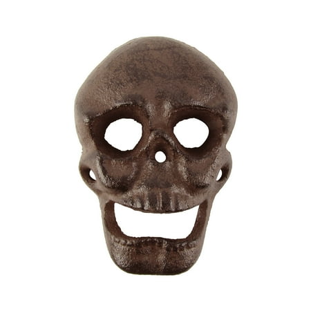 Metal Wall Mount Skeleton Skull Beer Cap Soda Pop Top Bottle